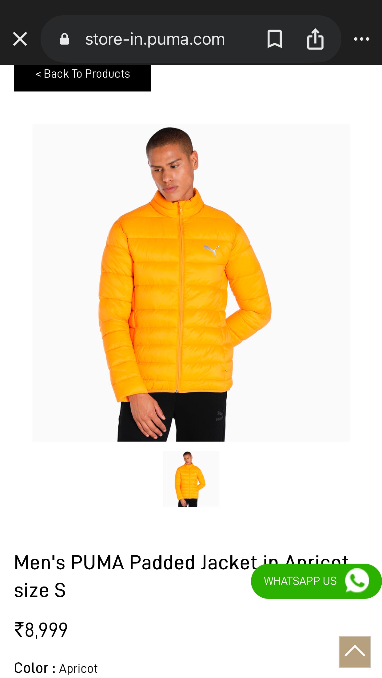 Puma Lightweight Padded Jacket (Thrift)