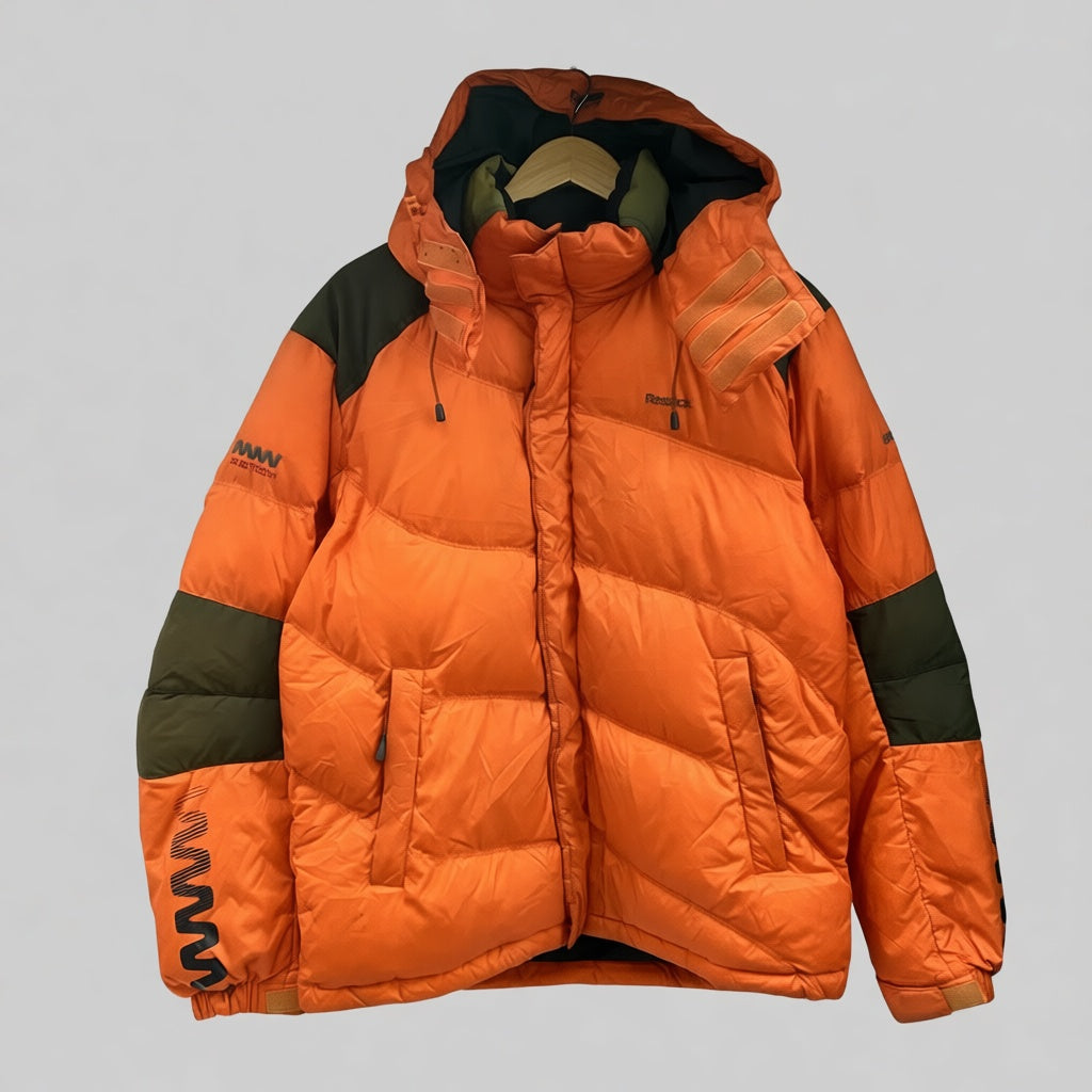 Reebok 800 Zig zag Puffer Jacket Windbreaker(Thrift)
