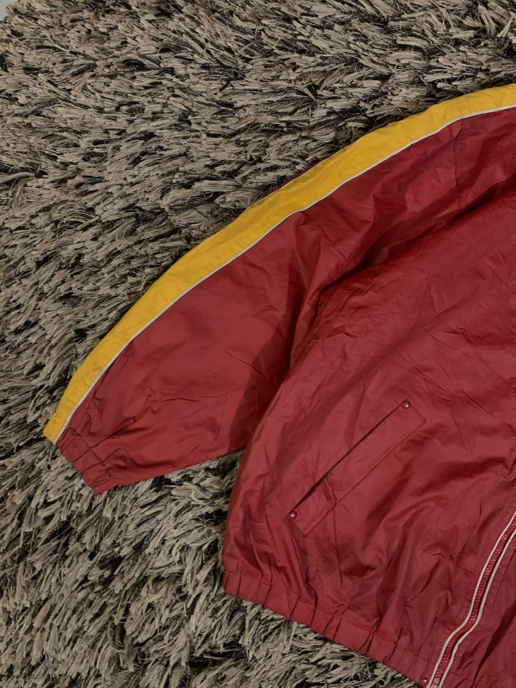 Aesthetic Leather hooded Jacket (Thrift)