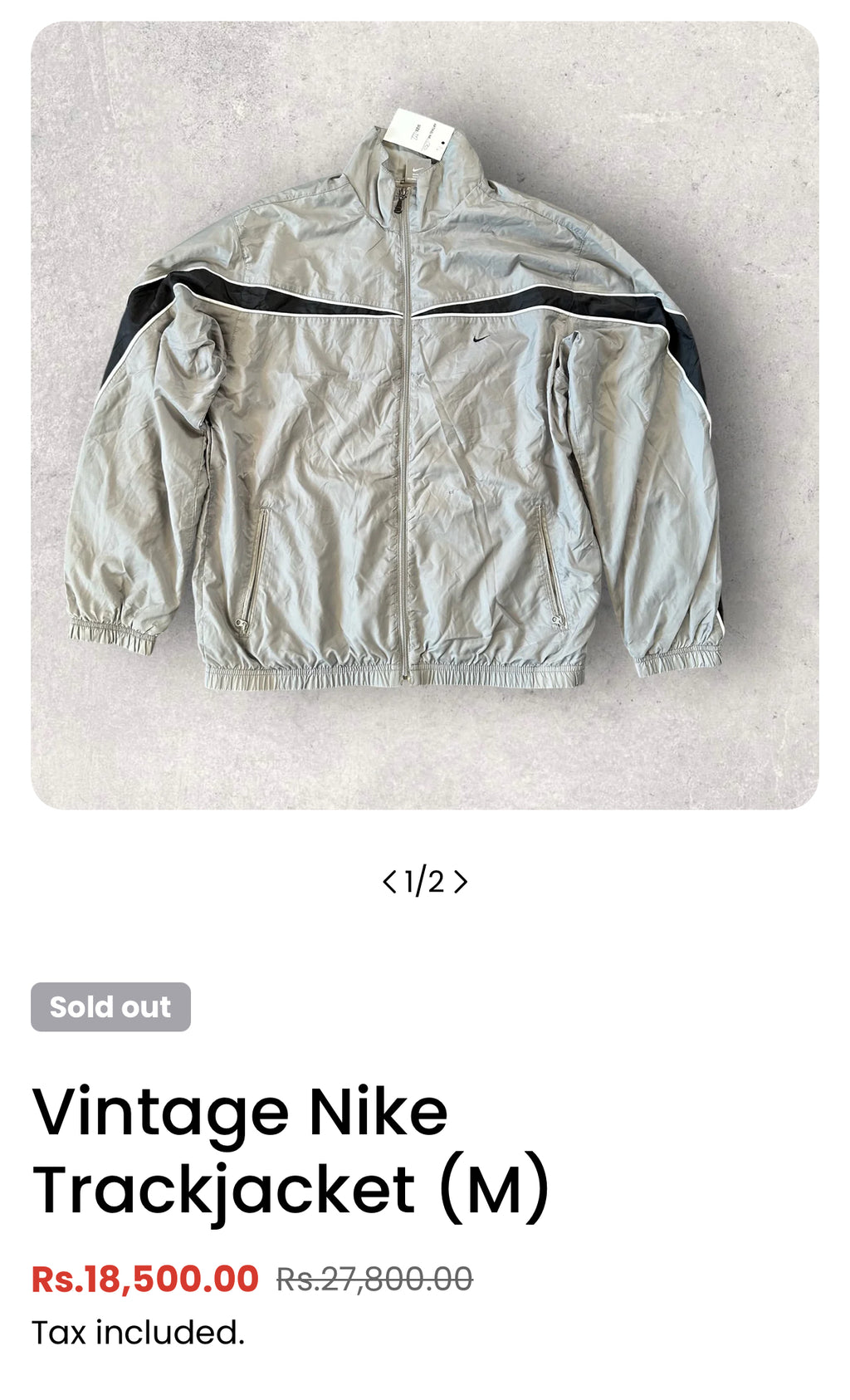 Nike Vintage Track Jacket (Thrift)