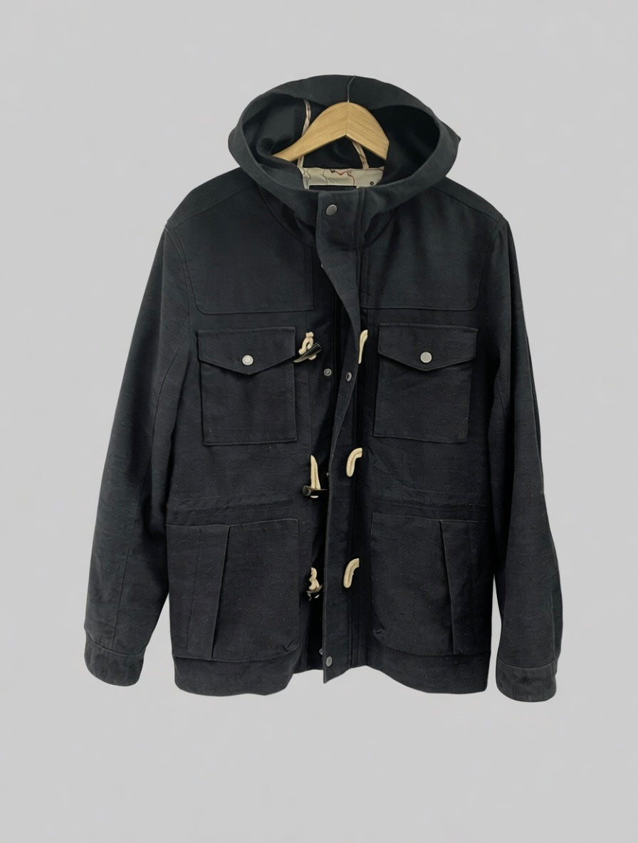 Tagline Short Long Hood Coat (Unisex).                            Length: 34-35, Chest: 22-24, Sleeve: 24.5-25.5