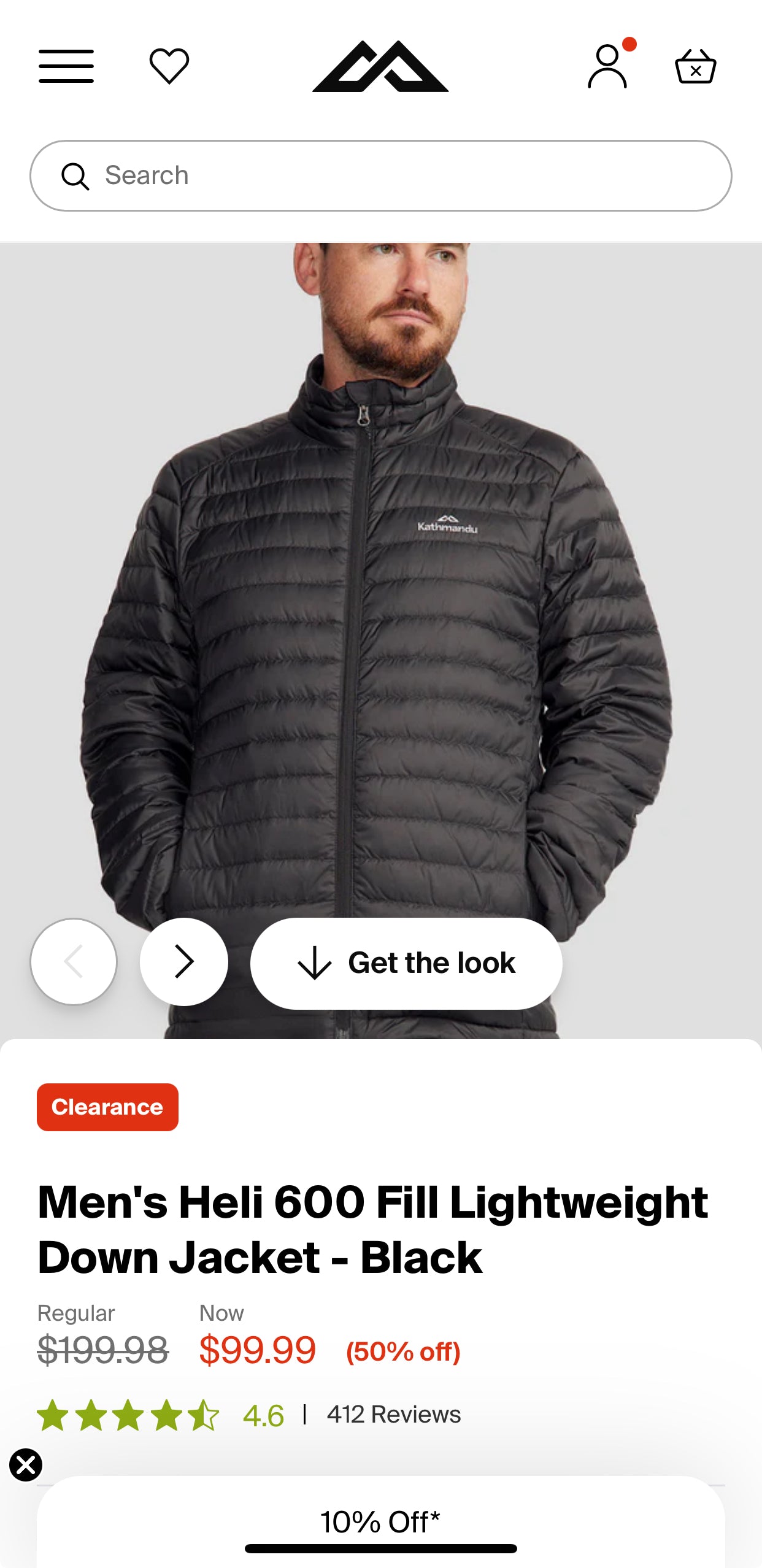 Kathmandu Lightweight Down Jacket (Thrift)