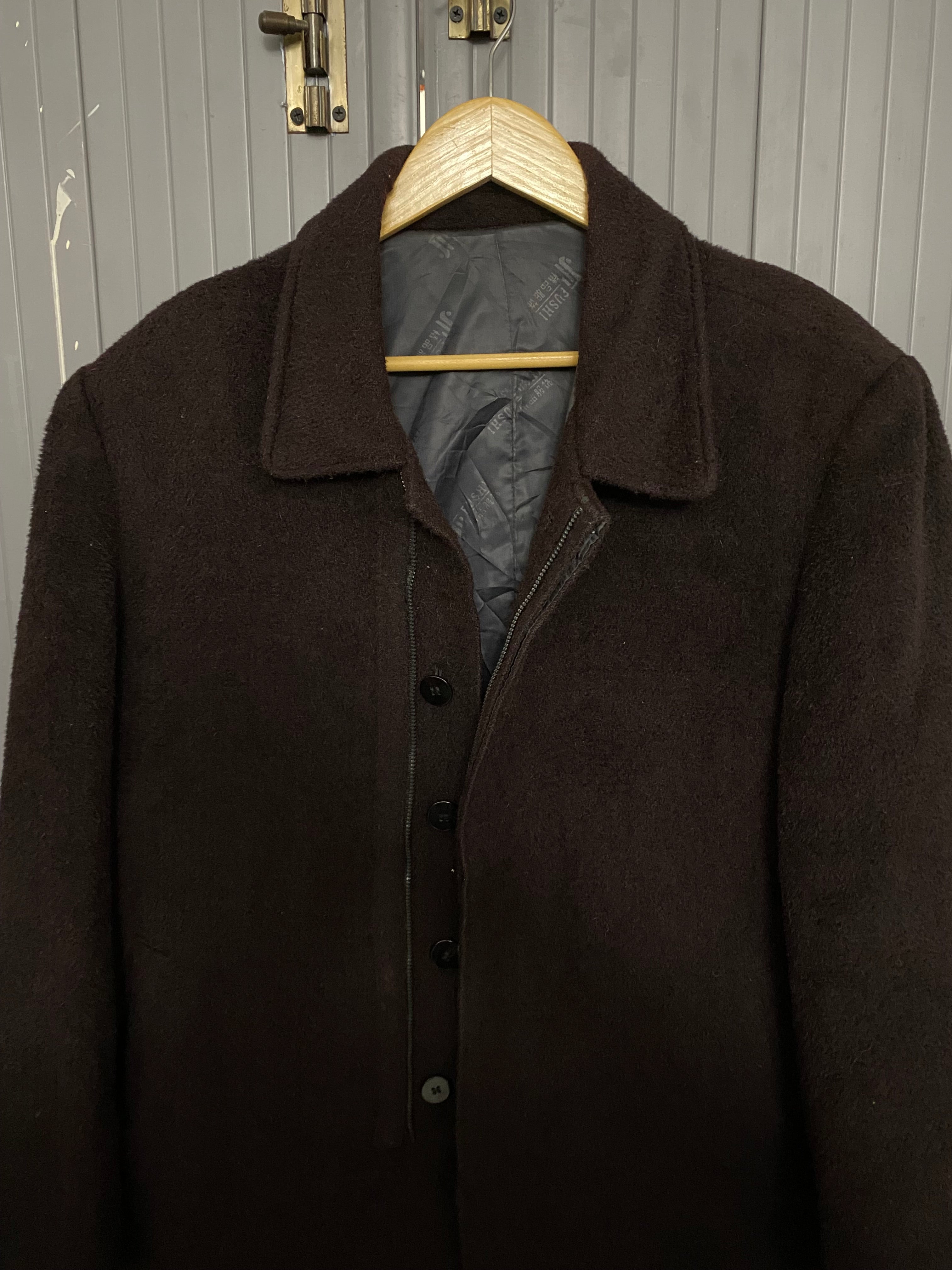 Dark Mehroon Coat                           Length: 26-27, Chest: 21-23, Sleeve: 24.5-25.5