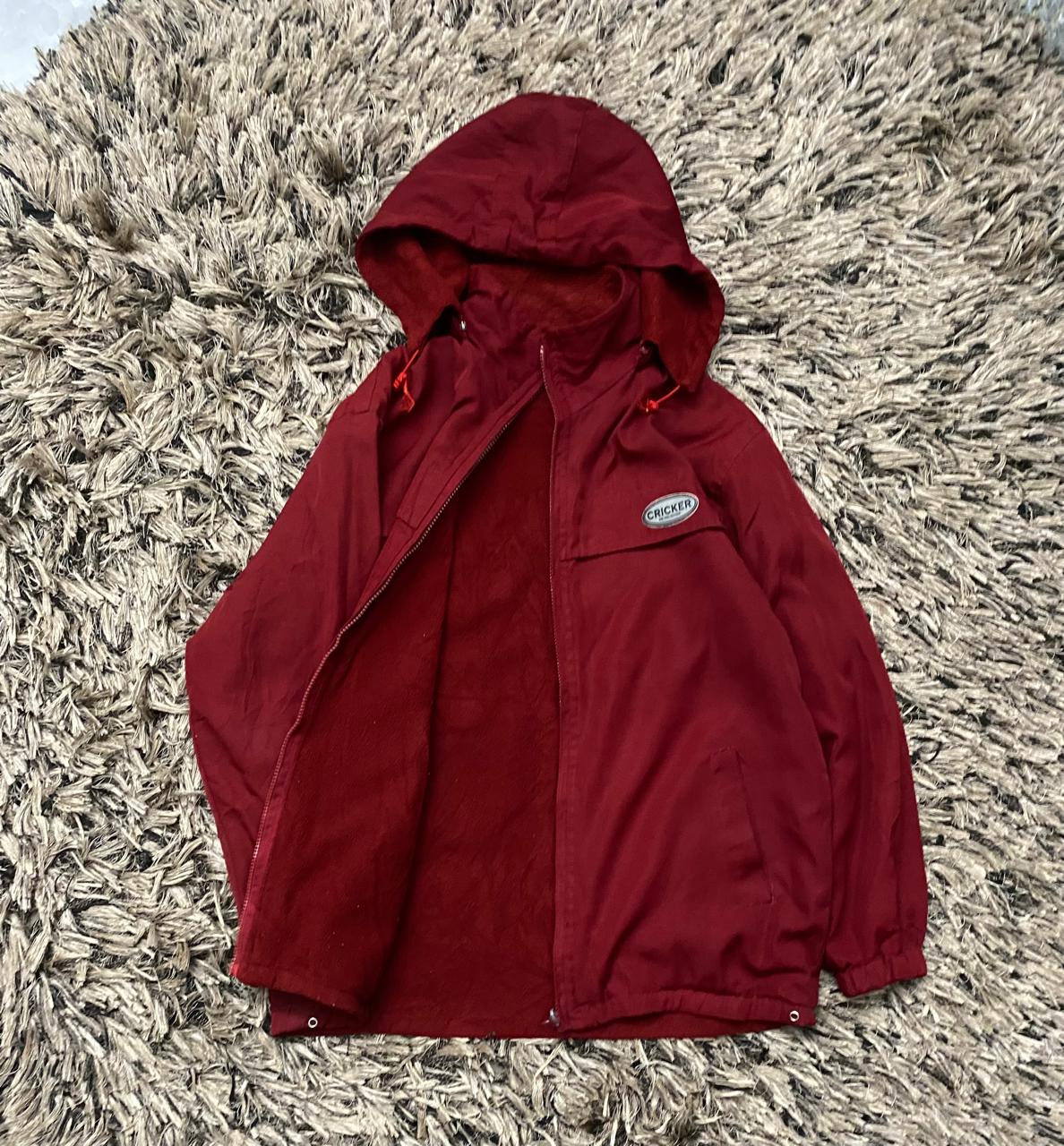 RED double side hood jacket Thrift)