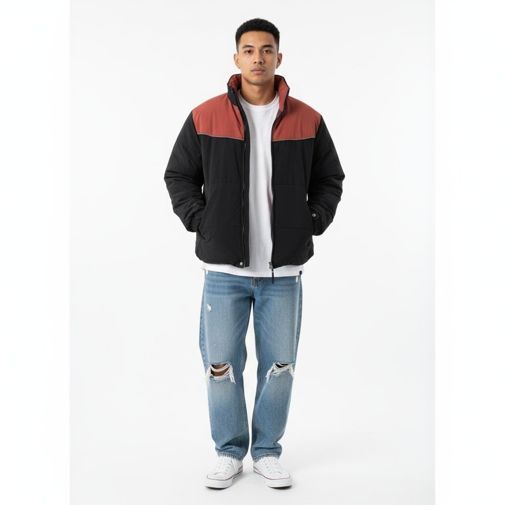 Puffer combo jacket Thrift