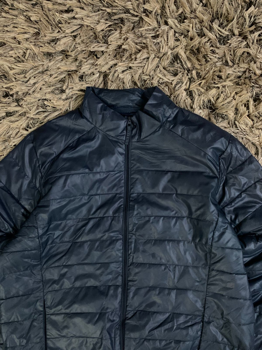 Dark Navy Puffer Jacket (Thrift)