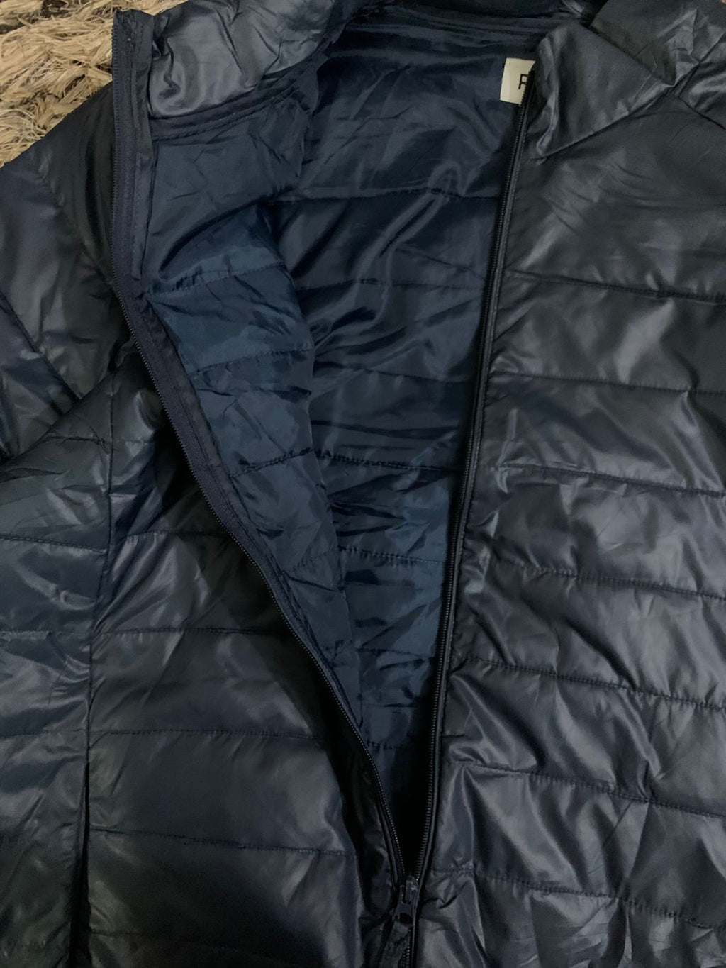 Dark Navy Puffer Jacket (Thrift)