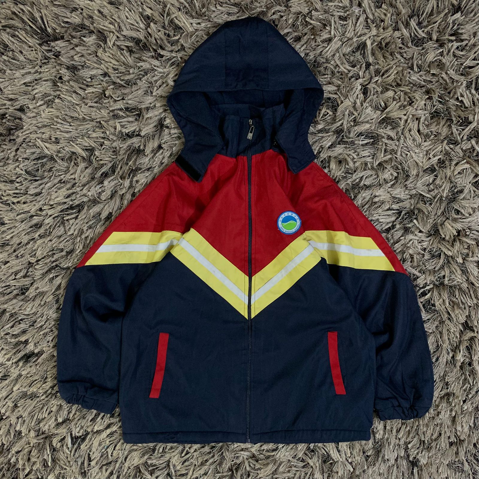 90s vintage Baggy style Hooded jacket (Thrift)