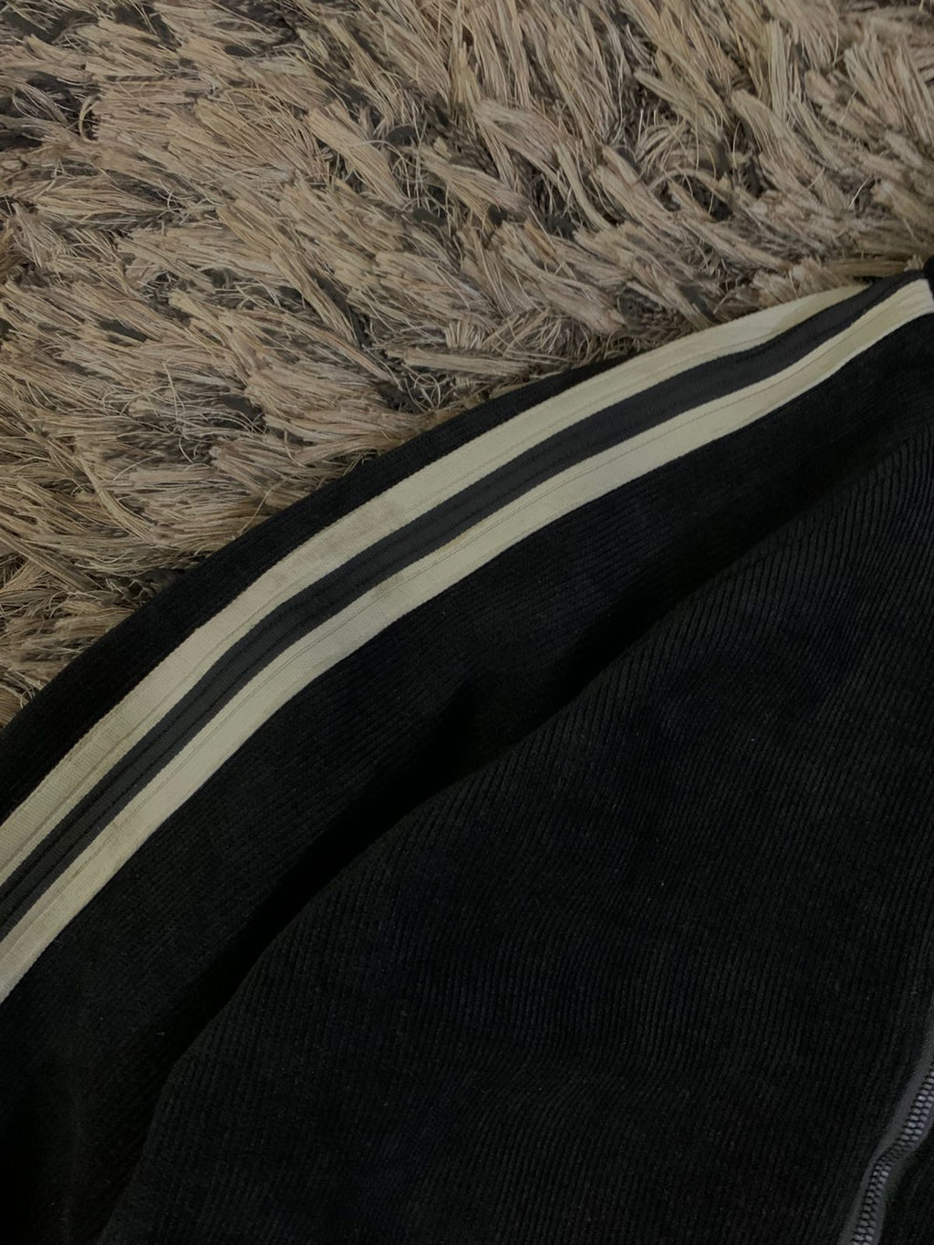 varsity jacket white stripe  (Thrift)