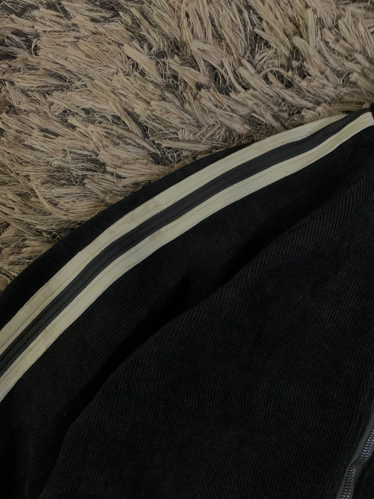 varsity jacket white stripe  (Thrift)