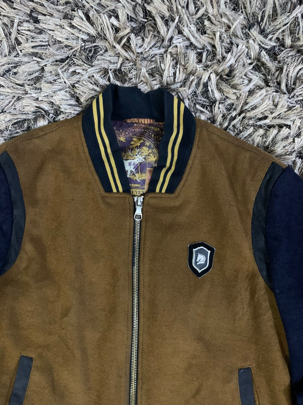 varsity jacket polar fleece (Thrift)
