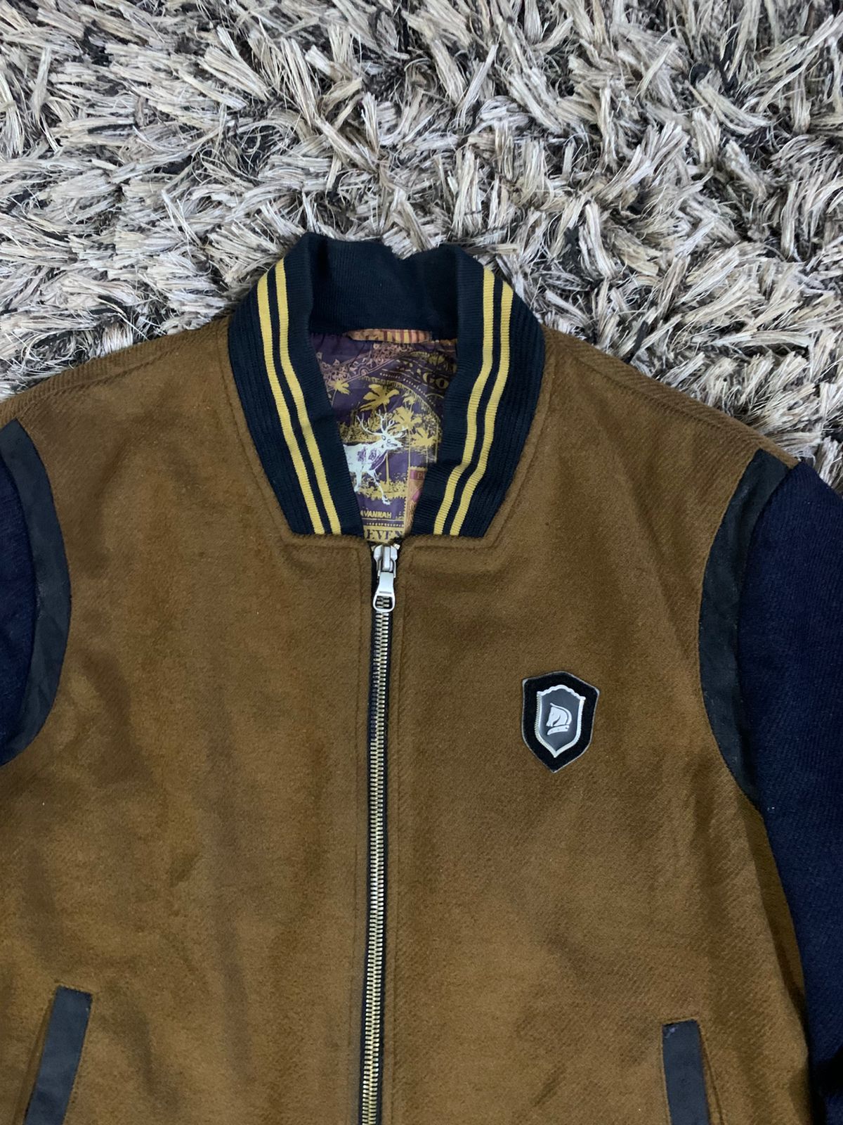 varsity jacket polar fleece (Thrift)