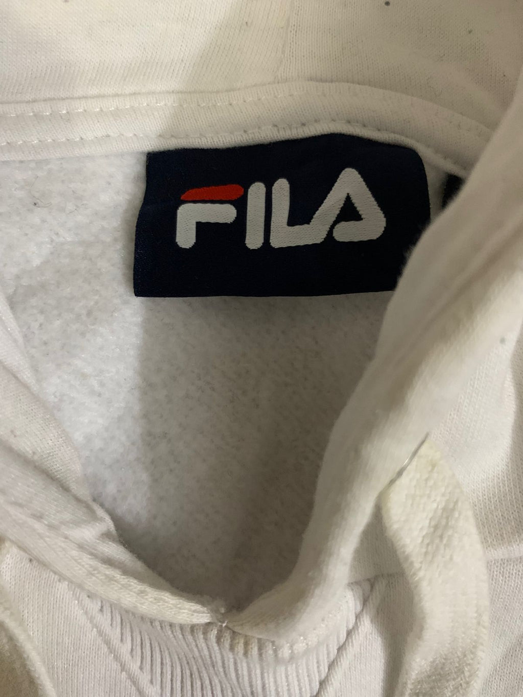 (FILA) WHITE HOODIE (Thrift)