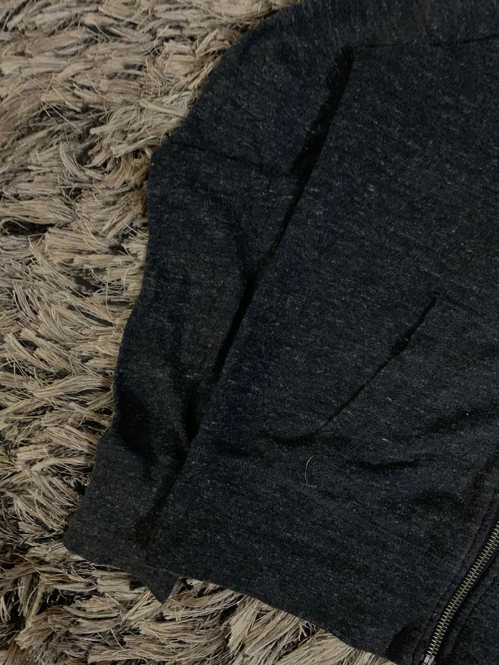 (NIKE) HEATHER BLACK HOODIE (Thrift)