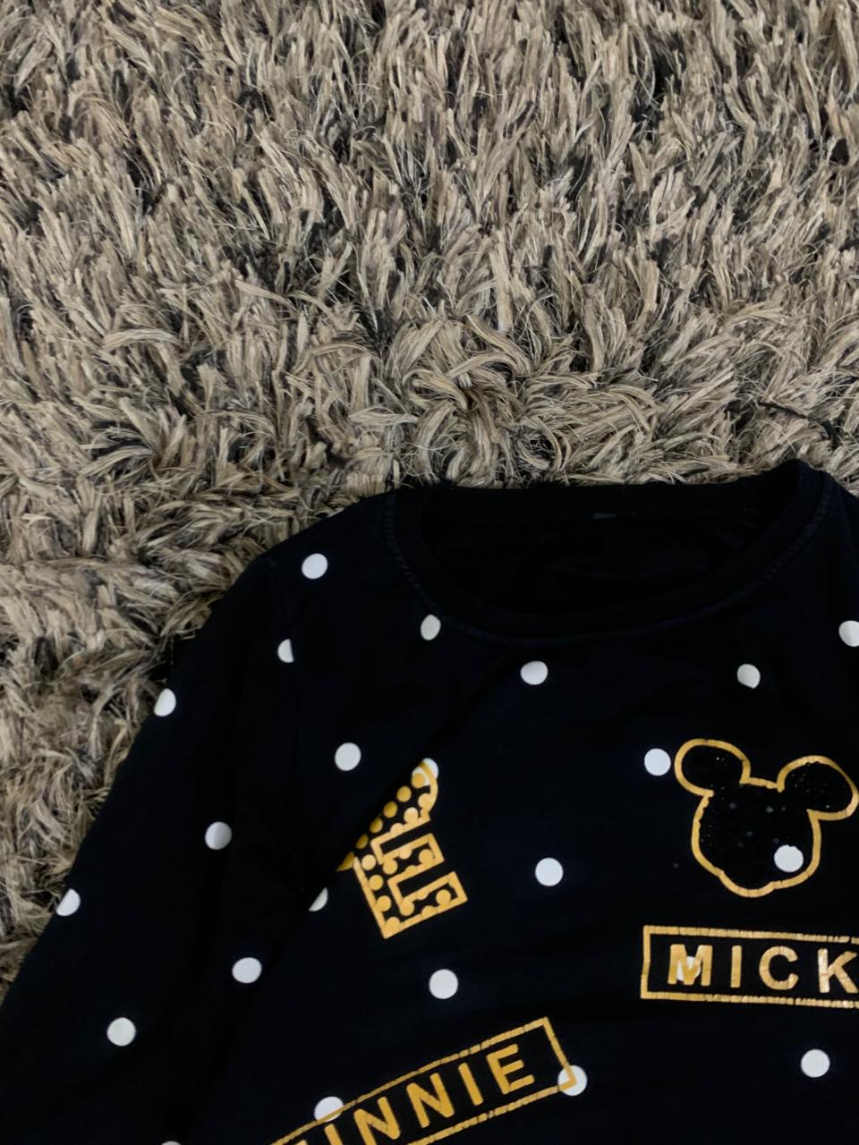 MICKEY PRINTED  HEATED Sweater (Thrift)