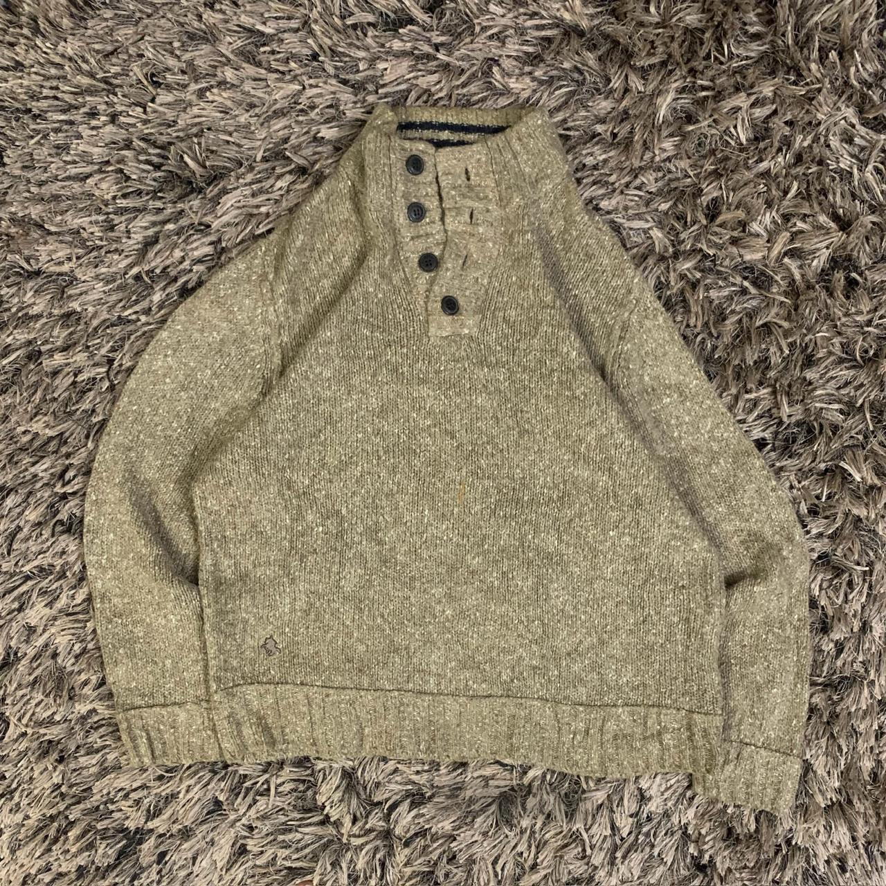 color Button  Heated Sweater (Thrift)