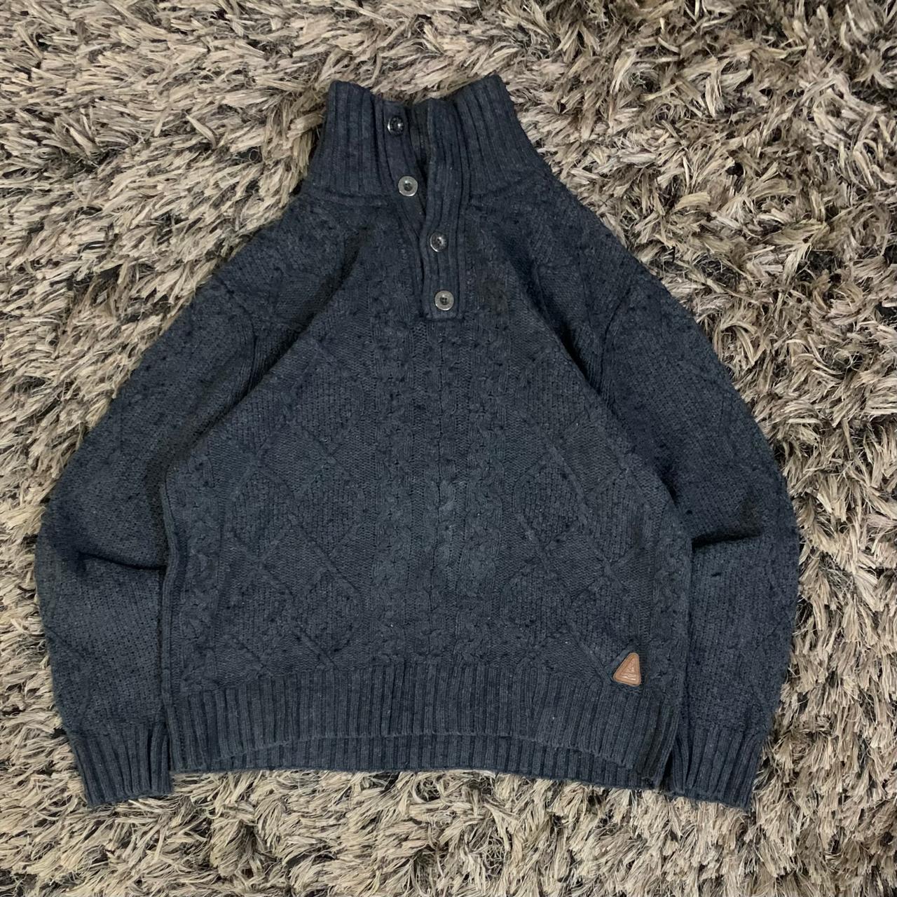 color button Heated Sweater (Thrift)