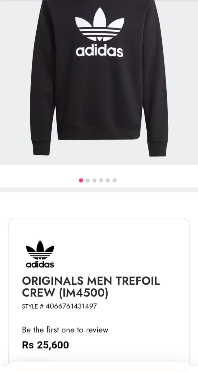 ADIDAS BRAND SWEATER (Thrift)